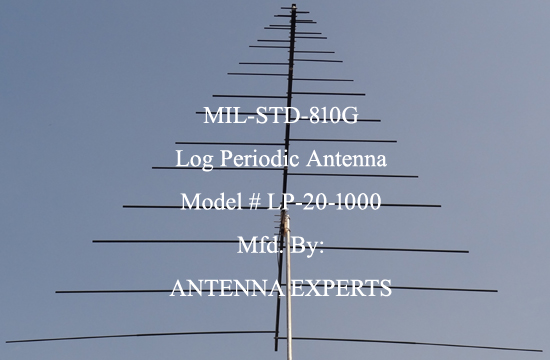  VHF UHF Log Periodic Dipole Antenna 20-1000MHz