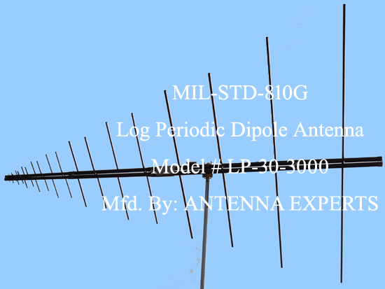  VHF UHF Log Periodic Dipole Antenna 30-3000MHz