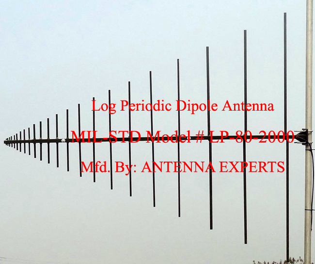  Log Periodic Dipole Antenna 80-2000MHz